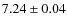 $7.24 \pm 0.04$