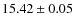 $15.42 \pm 0.05$