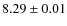 $8.29 \pm 0.01$