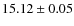 $15.12 \pm 0.05$