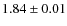 $1.84 \pm 0.01$