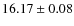 $16.17 \pm 0.08$