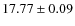 $17.77 \pm 0.09$