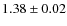 $1.38 \pm 0.02$