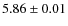$5.86 \pm 0.01$