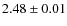 $2.48 \pm 0.01$