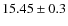 $15.45 \pm 0.3$
