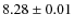 $8.28 \pm 0.01$