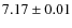 $7.17 \pm 0.01$