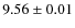 $9.56 \pm 0.01$