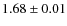 $1.68 \pm 0.01$