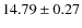 $14.79 \pm 0.27$