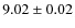 $9.02 \pm 0.02$