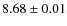 $8.68 \pm 0.01$