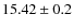 $15.42 \pm 0.2$
