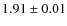 $1.91 \pm 0.01$
