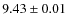 $9.43 \pm 0.01$