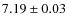 $7.19 \pm 0.03$