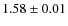 $1.58 \pm 0.01$