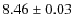 $8.46 \pm 0.03$