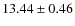 $13.44 \pm 0.46$