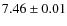 $7.46 \pm 0.01$