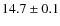 $14.7 \pm 0.1$