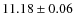 $11.18 \pm 0.06$