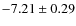 $-7.21 \pm 0.29$