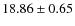 $18.86 \pm 0.65$