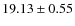$19.13 \pm 0.55$