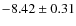 $-8.42 \pm 0.31$