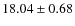 $18.04 \pm 0.68$