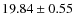 $19.84 \pm 0.55$
