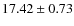 $17.42 \pm 0.73$