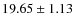 $19.65 \pm 1.13$