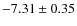 $-7.31 \pm 0.35$