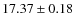 $17.37 \pm 0.18$