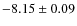 $-8.15 \pm 0.09$