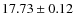 $17.73 \pm 0.12$