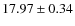 $17.97 \pm 0.34$