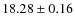 $18.28 \pm 0.16$