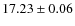 $17.23 \pm 0.06$