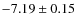 $-7.19 \pm 0.15$