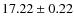 $17.22 \pm 0.22$