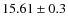 $15.61 \pm 0.3$