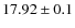 $17.92 \pm 0.1$