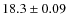 $18.3 \pm 0.09$