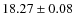 $18.27 \pm 0.08$