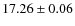 $17.26 \pm 0.06$